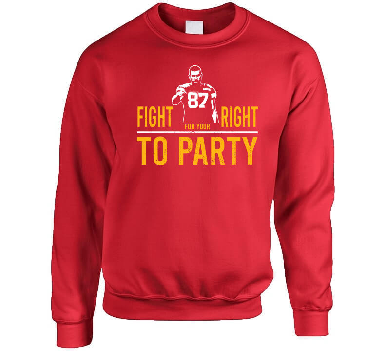 Fight for Your Right to Party T-shirt Travis Kelce Kansas 