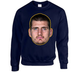 Nikola Jokic Big Head Denver Basketball Fan T Shirt