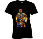 Vasyl Lomachenko Holding Belts Boxing Fan T Shirt