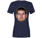 Nikola Jokic Big Head Denver Basketball Fan T Shirt