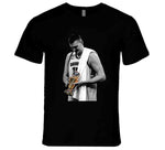 Nikola Jokic Holding Trophy Denver Basketball Fan T Shirt