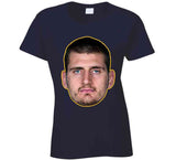 Nikola Jokic Big Head Denver Basketball Fan T Shirt