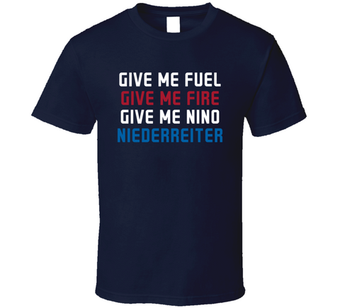 Fuel Fire Nino Niederreiter Winnipeg Hockey Fan T Shirt