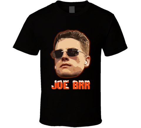 Joe Brr Burrow Big Head Cincinnati Football Fan T Shirt