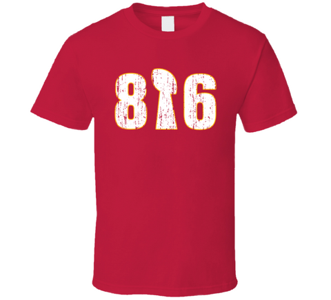 Champions 816 Kansas City Football Fan T Shirt