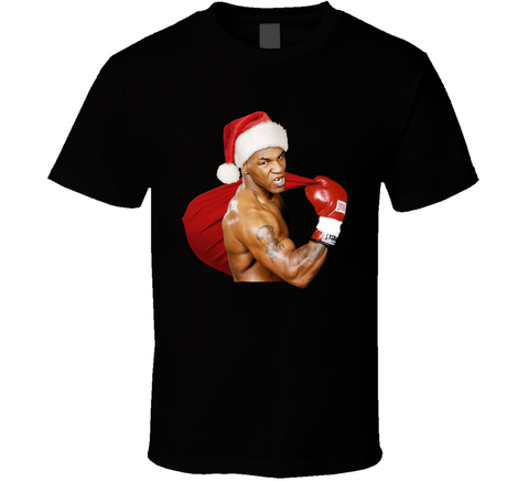 Mike Tyson Santa Claus Funny Christmas T Shirt