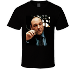 Tony Soprano Smoking Cigar Sopranos Fan T Shirt