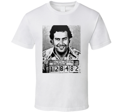 Pablo Escobar Mugshot Colombian Kingpin T Shirt