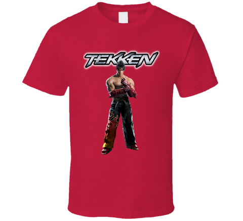 Jin Kazama Tekken Retro Arcade Fighting Video Game Character Fan T Shirt