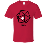 Big Bang Theory Sheldon's 20 Sided Dice T Shirt