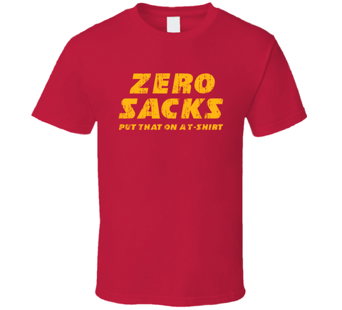 Zero Sacks Orlando Brown Kansas City Football Fan Funny T Shirt