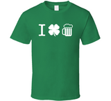 I Love Beer St. Patrick's Day T Shirt