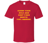 Know Your Role Travis Kelce Kansas City Football Fan T Shirt