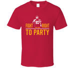 Travis Kelce Fight For Your Right To Party Kansas City Football Fan T Shirt