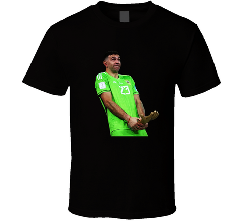 Emiliano Martinez Golden Glove Trophy World Cup Argentina goalkeeper Futbol Fan Funny T Shirt