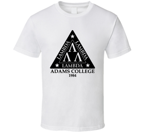 Lambda Lambda Lambda Adams College 1984 Revenge Of The Nerds Retro Movie T Shirt