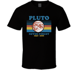 Never Forget Pluto 1930-2006 Dwarf Planet Funny Astrology Joke T Shirt