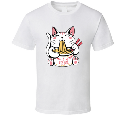 Ramen Cat Funny T Shirt