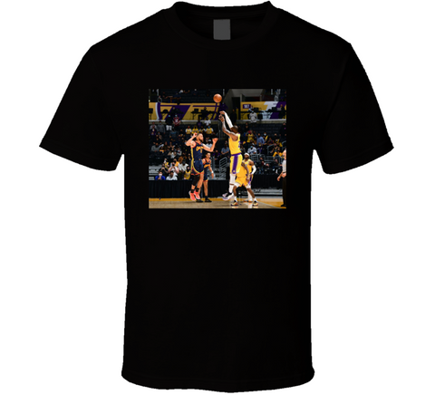 Lebron James Game Winner Over Stephen Curry Los Angeles Basketball Fan T Shirt