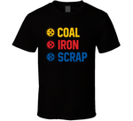 Coal Iron Scrap Pittsburgh Football Fan T Shirt