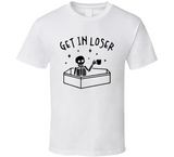 Skeleton With Coffee Get In Loser Funny Halloween T Shirt