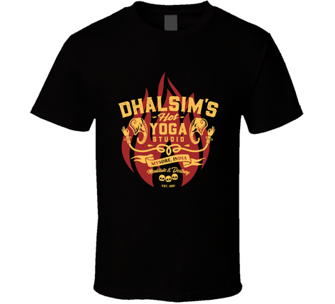 Dhalsim's Hot Yoga Street Fighter Video Game Parody T Shirt