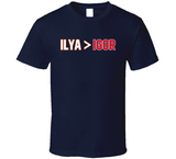 Ilya Sorokin Is Greater Than Igor Shesterkin New York Hockey T Shirt