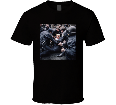 Donald Trump Being Arrested Funny T Shirt