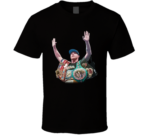 Canelo Alvarez 4 Belts Boxing Fan T Shirt