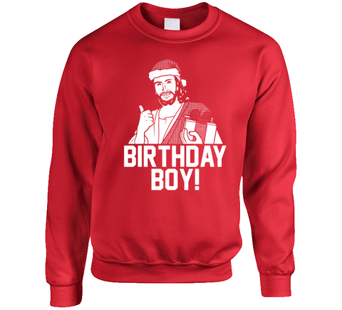 Jesus Birthday Boy Funny Christmas Holiday Crewneck Sweatshirt