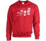 Reinbeer Funny Reindeer Beer Christmas Holiday Joke Crewneck Sweatshirt