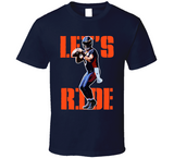 Russell Wilson Let's Ride Denver Football Fan T Shirt