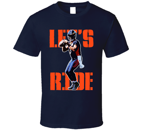 Russell Wilson Let's Ride Denver Football Fan T Shirt