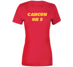 Cancun On 3 Kansas City Football Fan T Shirt