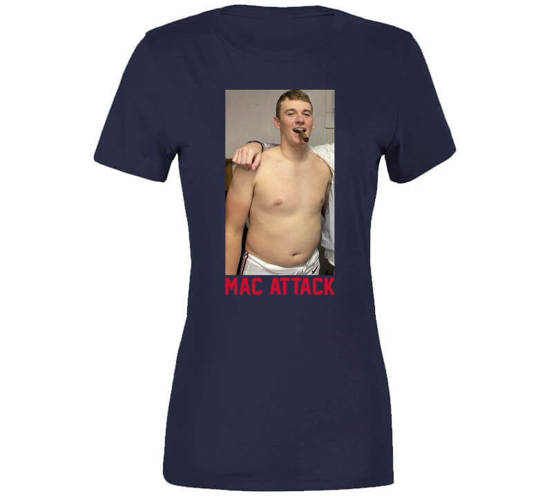 Mac Jones Mac Attack Shirtless With Cigar New England Football Fan T S –  Meme Mafia