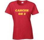 Cancun On 3 Kansas City Football Fan T Shirt