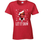 Scarface Tony Montana Let It Snow Funny Christmas Holiday Movie Fan Crewneck Sweatshirt