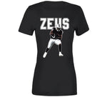 Zeus Zamir White Las Vegas Football Fan T Shirt