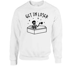 Skeleton With Coffee Get In Loser Funny Halloween T Shirt