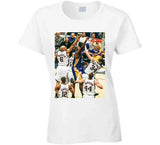 Shaq Dunking On 5 Nets Retro Los Angeles Basketball Fan T Shirt