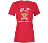 Can't Feel My Face When I'm With You Funny Gingerbread Man Christmas Holiday Crewneck Sweatshirt