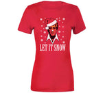 Scarface Tony Montana Let It Snow Funny Christmas Holiday Movie Fan Crewneck Sweatshirt