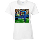 Lionel Messi Holding Up Barcelona Jersey Futbol Fan T Shirt