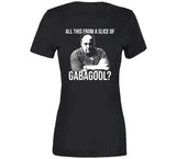 Tony Soprano All This From A Slice Of Gabagool Sopranos Quote T Shirt