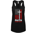 Faith Over Fear American Flag And Cross T Shirt