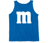 Letter M Blue Halloween Costume T Shirt