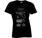 Glock Pistol Patent Blueprint T Shirt