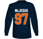 Mcjesus Connor Mcdavid Edmonton Hockey Fan Funny T Shirt