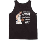 Luka Doncic Everybody Acting Tough When They're Up Dallas Basketball Fan T Shirt