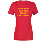 Know Your Role Travis Kelce Kansas City Football Fan T Shirt